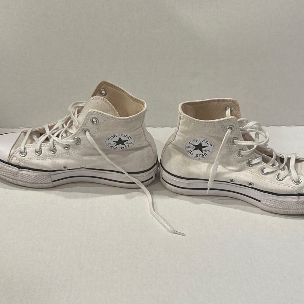 High top platform Converse sneakers women’s size 9